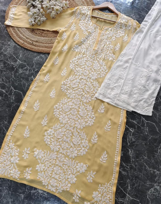 Rayon chikankari set
