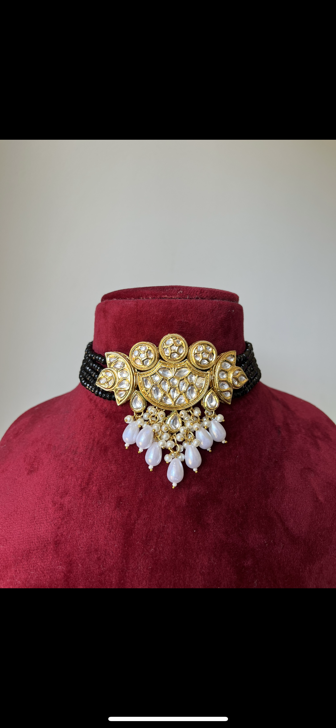 Sophia ( Crystal Kundan set)(Colours available)