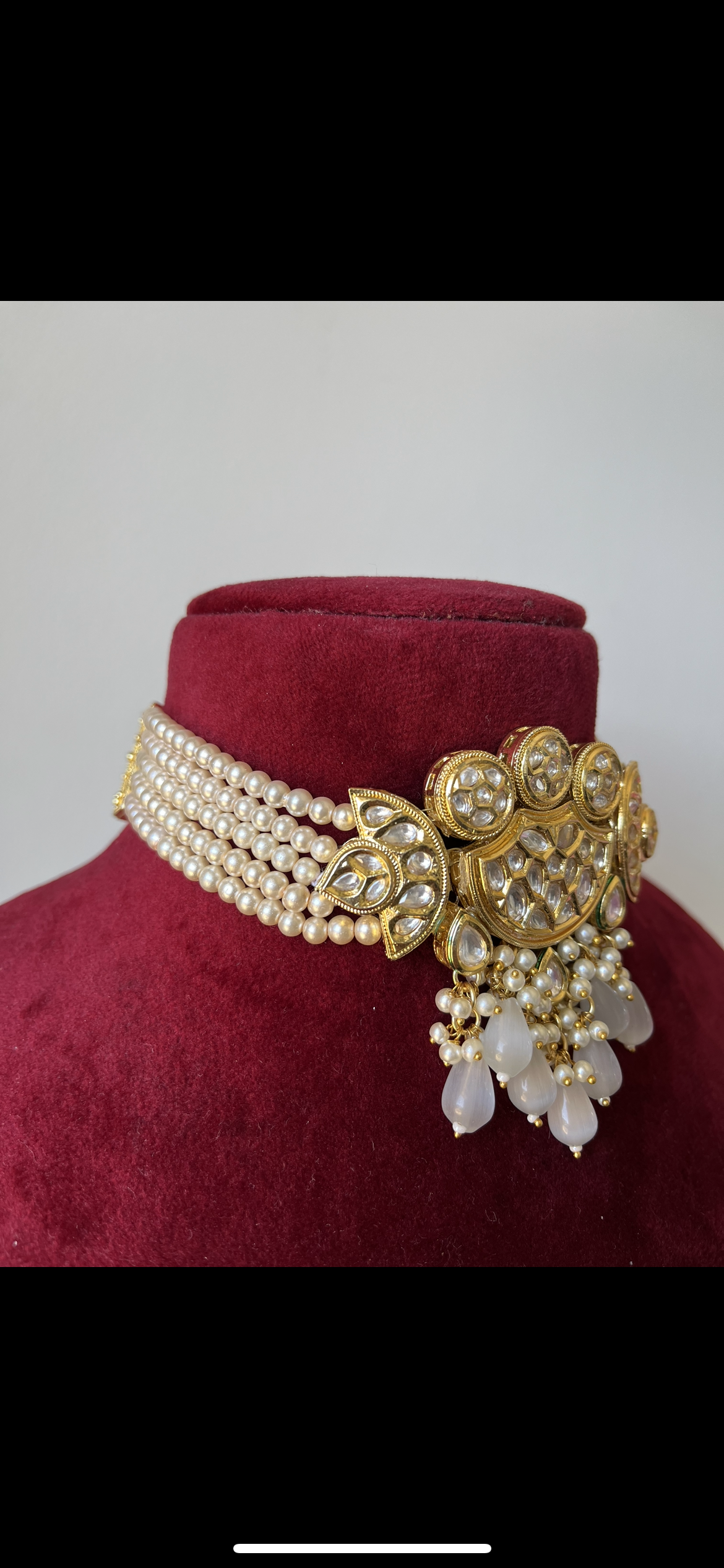 Sophia ( Crystal Kundan set)(Colours available)