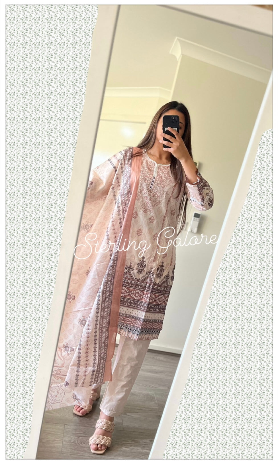 Pakistani style cotton suit