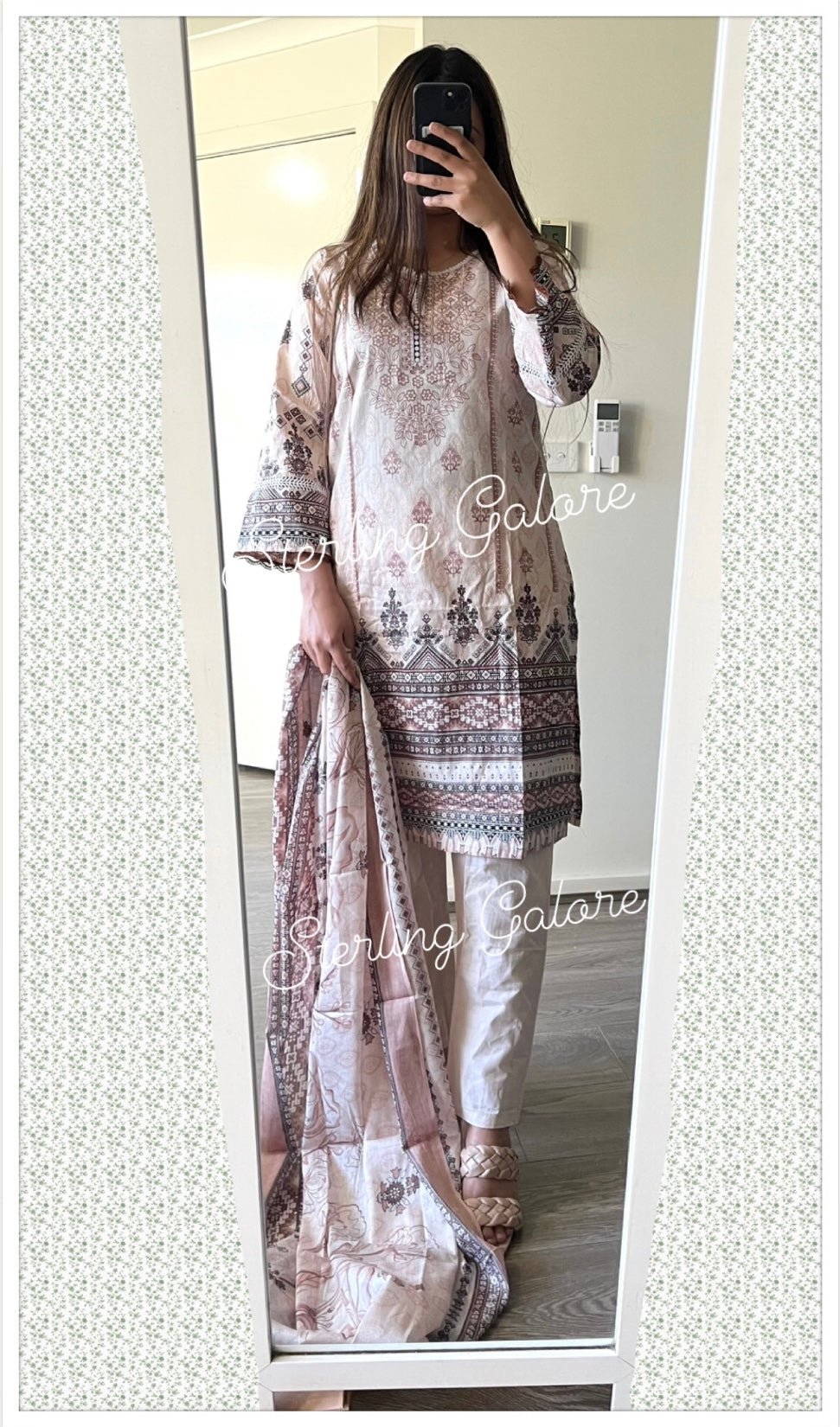 Pakistani style cotton suit