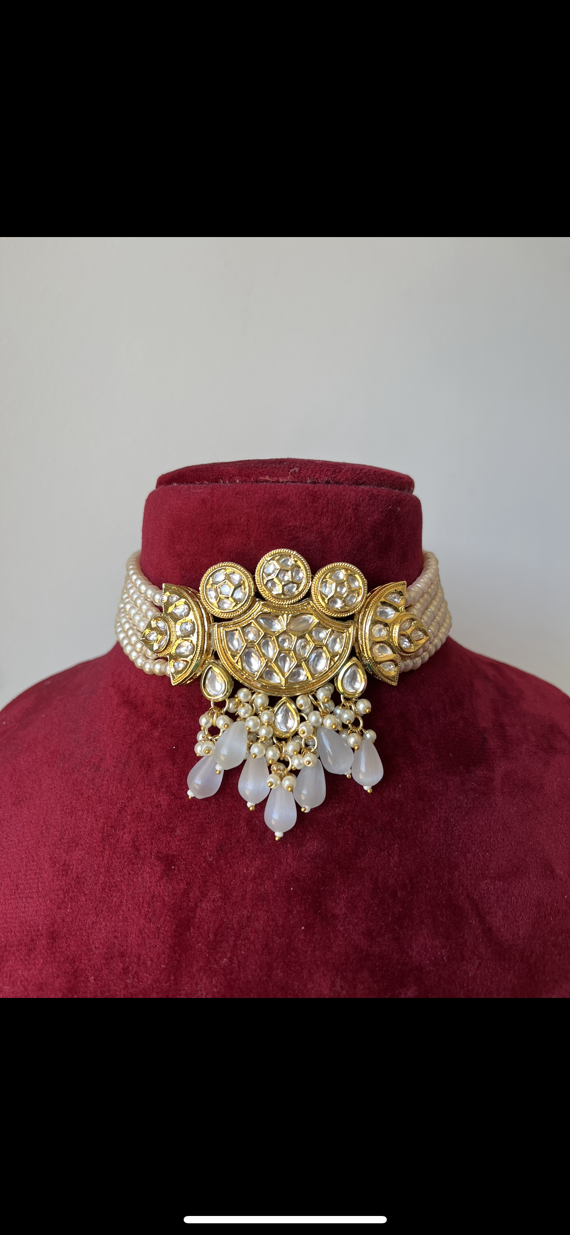 Sophia ( Crystal Kundan set)(Colours available)