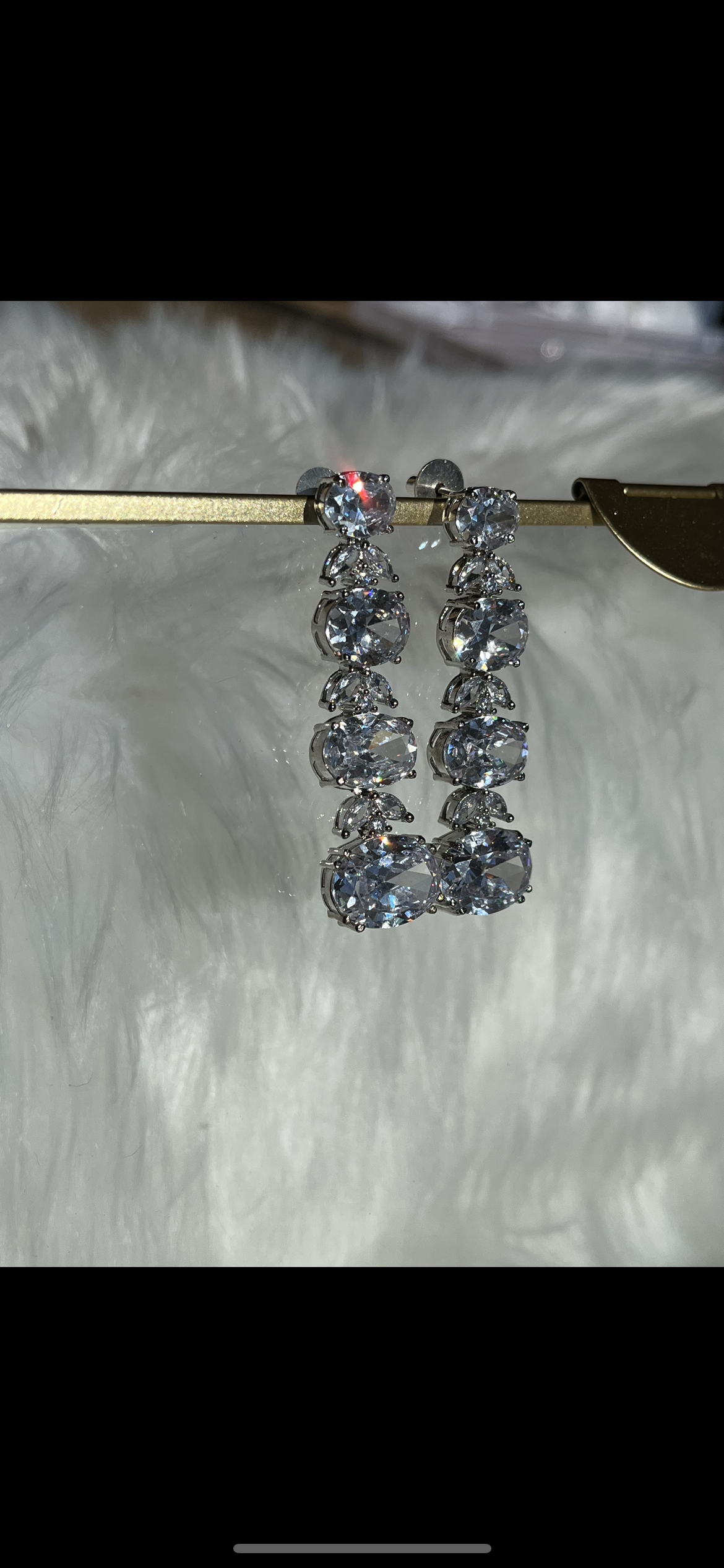 Areya (American diamond earrings)