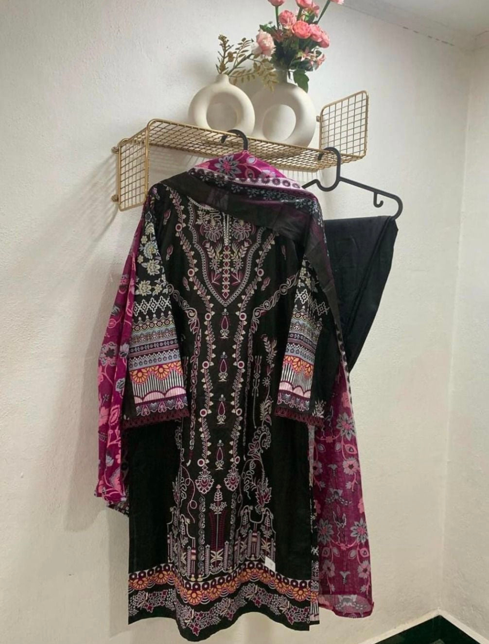Pakistani style cotton suit