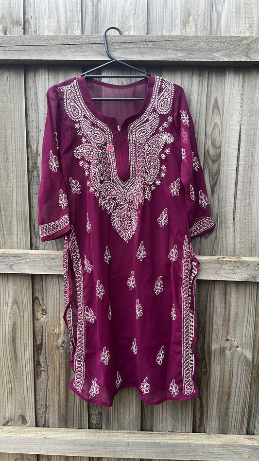 Sana Chikankari Kurtis (Colours and sizes available)